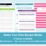 Make Your Own Personalised Printable Recipe Binder!