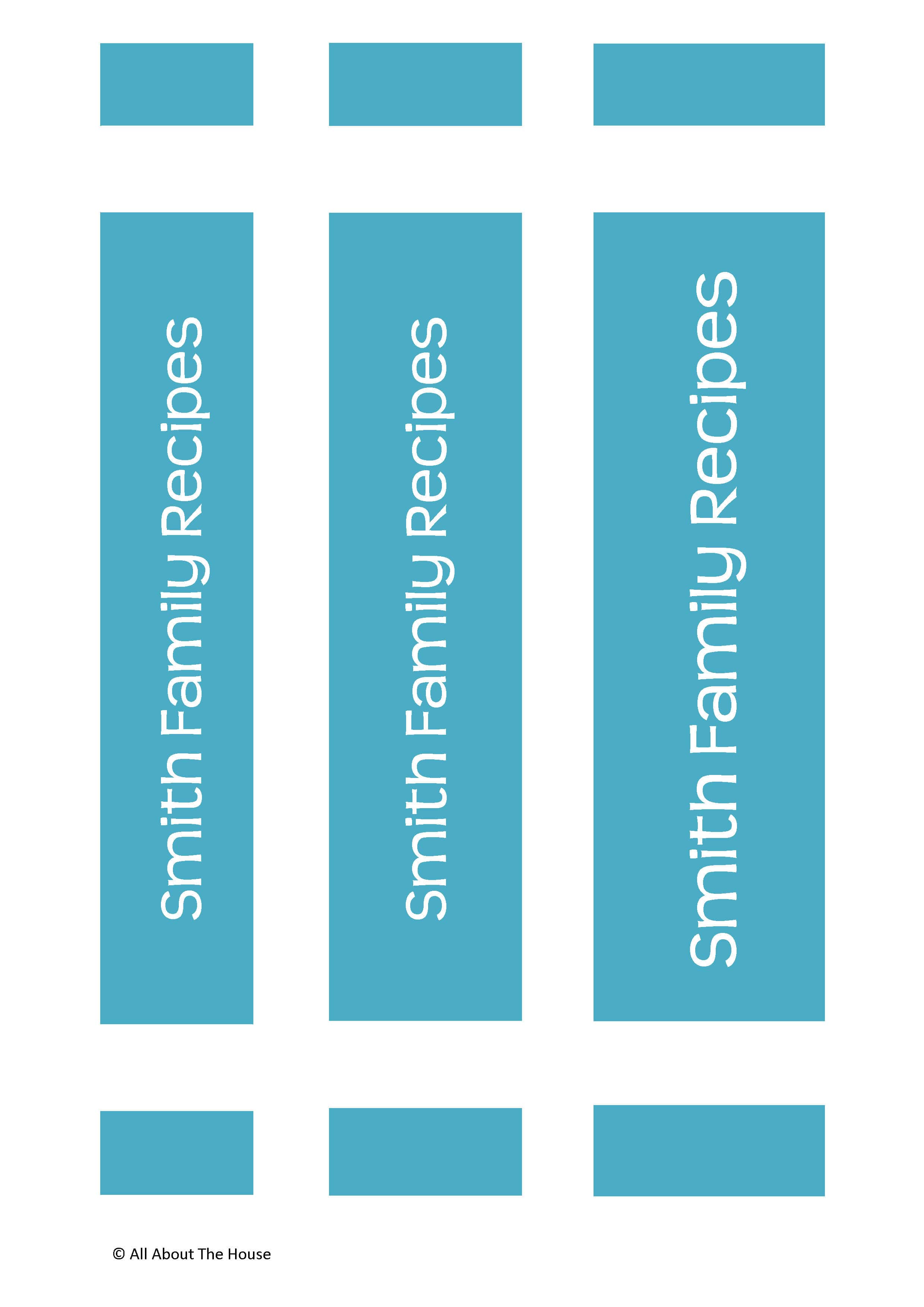 Make Your Own Personalised Printable Recipe Binder! – All About Planners