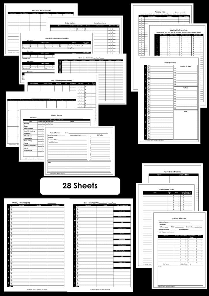 Business Planner Printables – Simple Planner Series – All About Planners