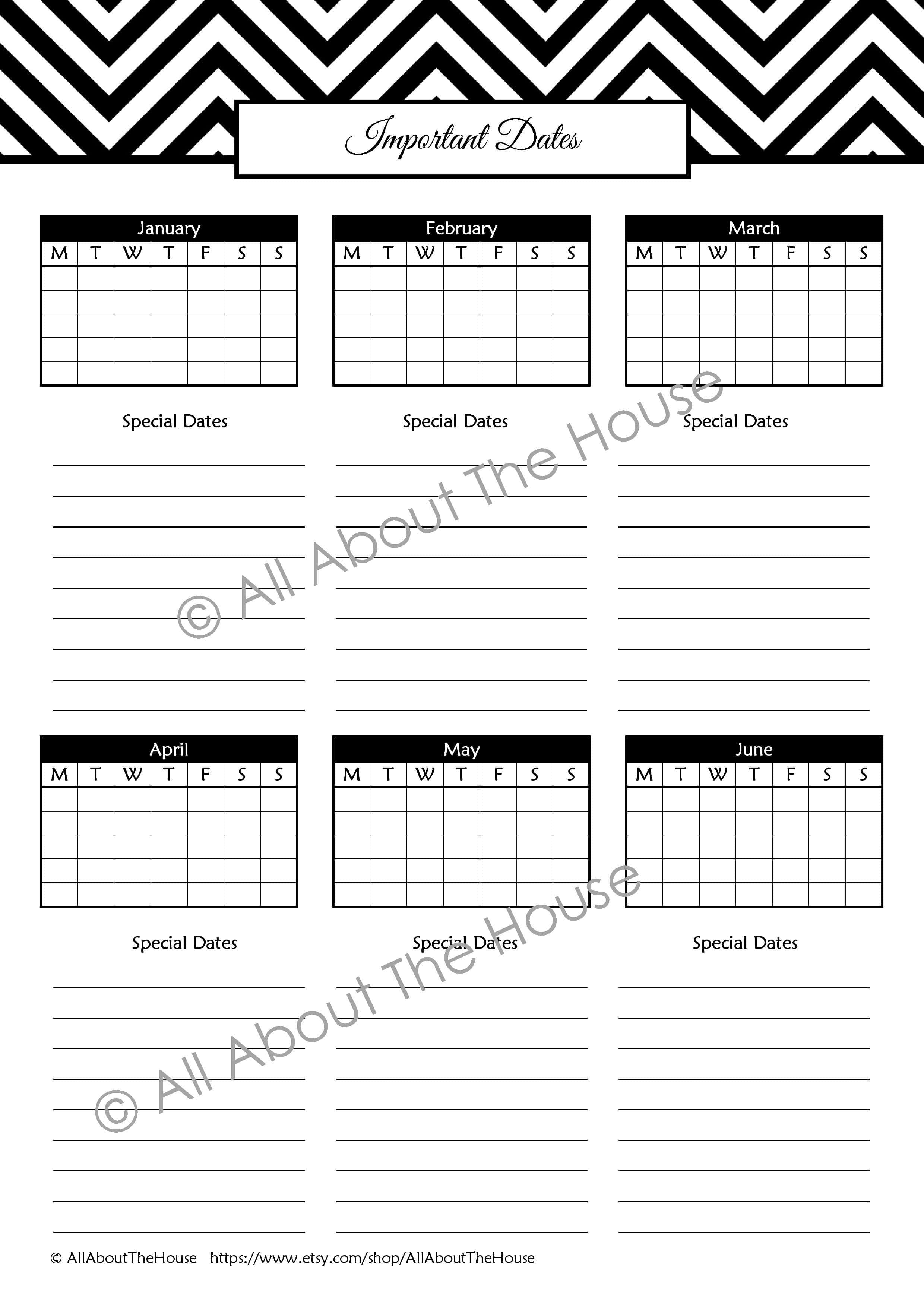 The Important Information Set – Household Binder Printables – All About ...