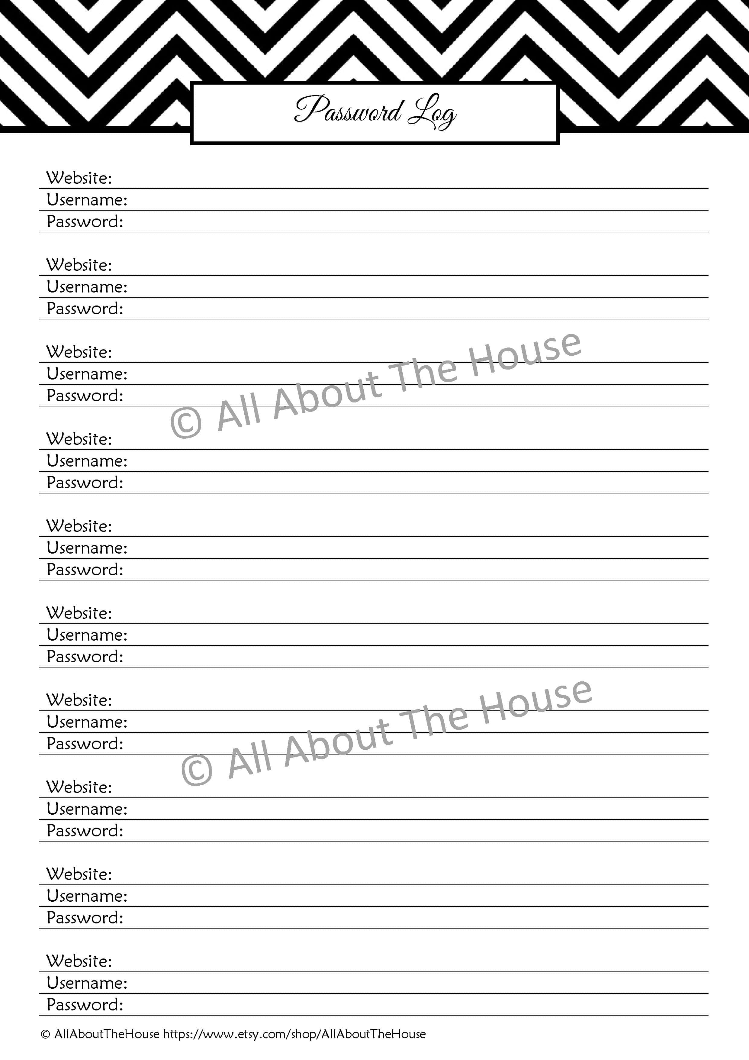 The Important Information Set – Household Binder Printables – All About ...
