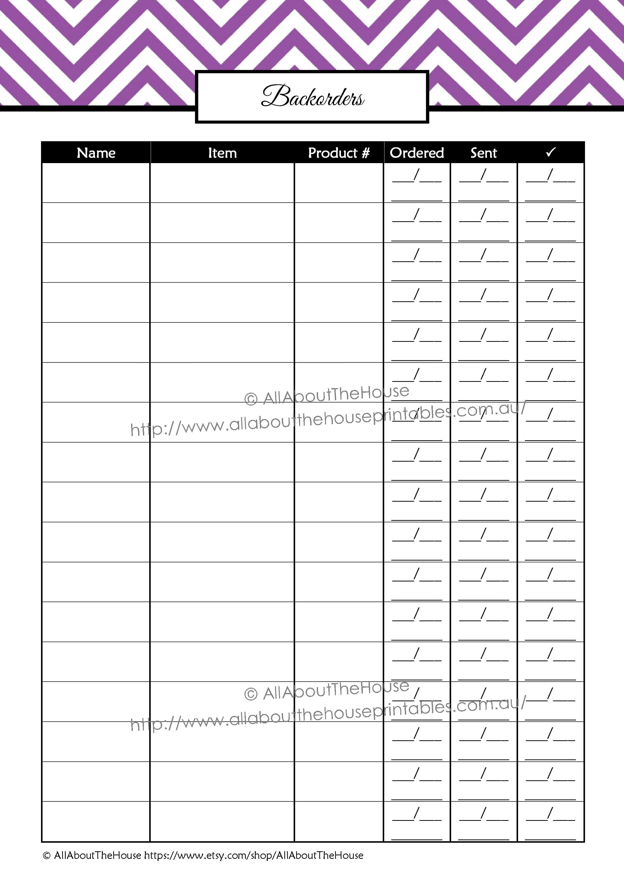 Printable Direct Sales Planner – EDITABLE – All About Planners