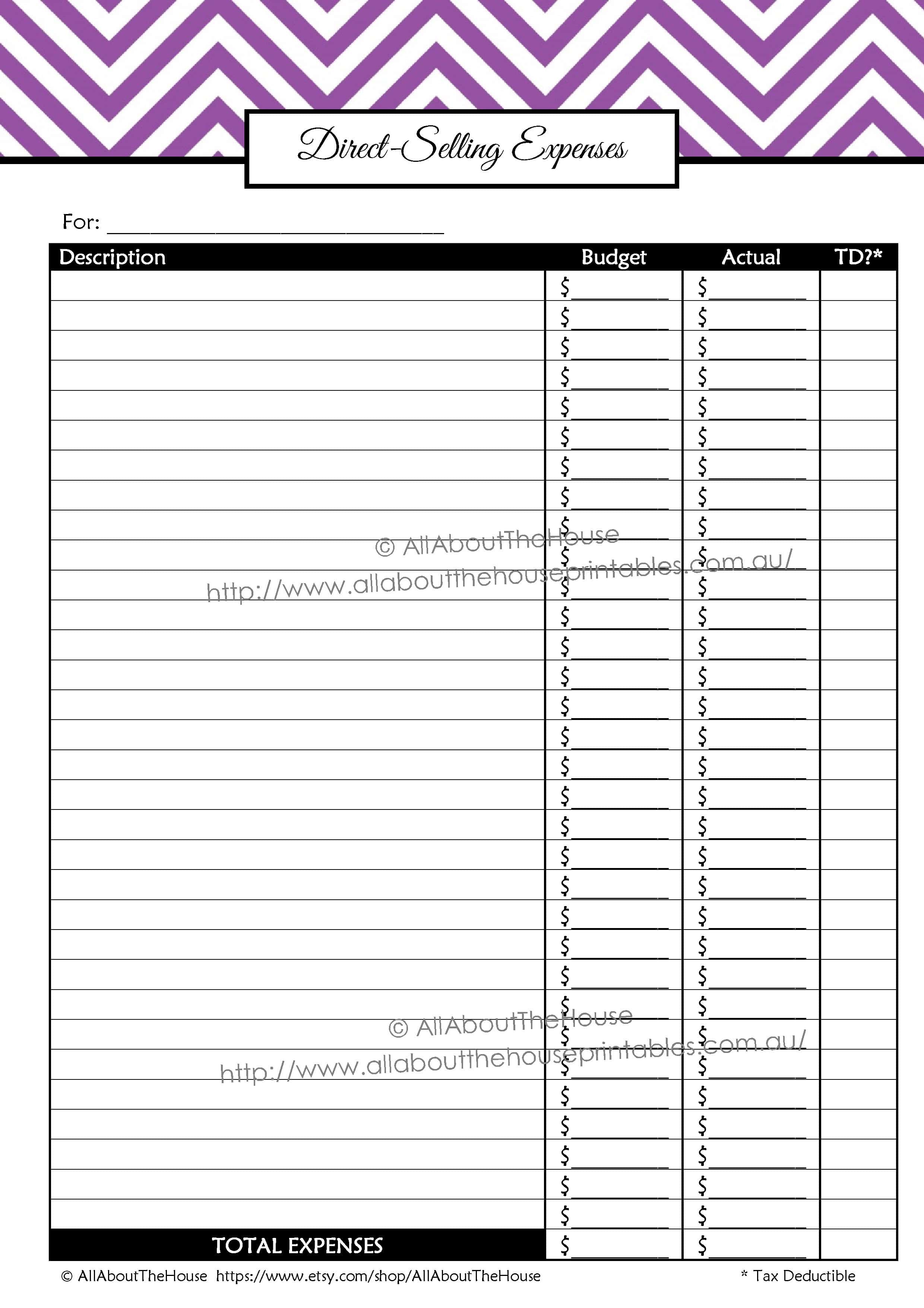 Printable Direct Sales Planner – EDITABLE – All About Planners