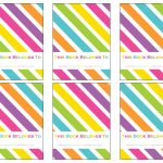 FREE Printable Rainbow Bookplate Labels