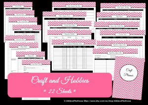 craft and hobbies printable planner project planner sewing craft room organisation