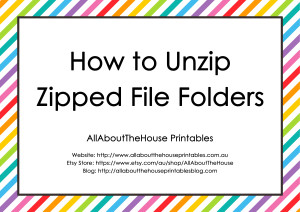 how to unzip zipped file folders