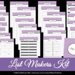 The List Makers Kit – Chevron Book of Lists