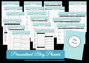 printable blog planner contacts advertising editorial calendar post schedule marketing