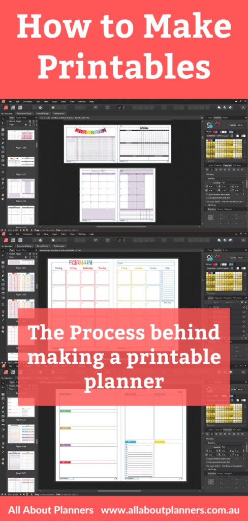 The Process Behind Making a Printable Planner – All About Planners