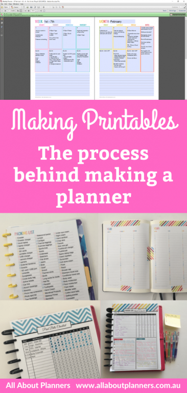 the process behind making a printable planner affinity publisher all about planners tips video tutorial