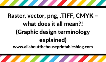 Raster, vector, png, .TIFF, CMYK – what does it all mean?! (Graphic design terminology explained)