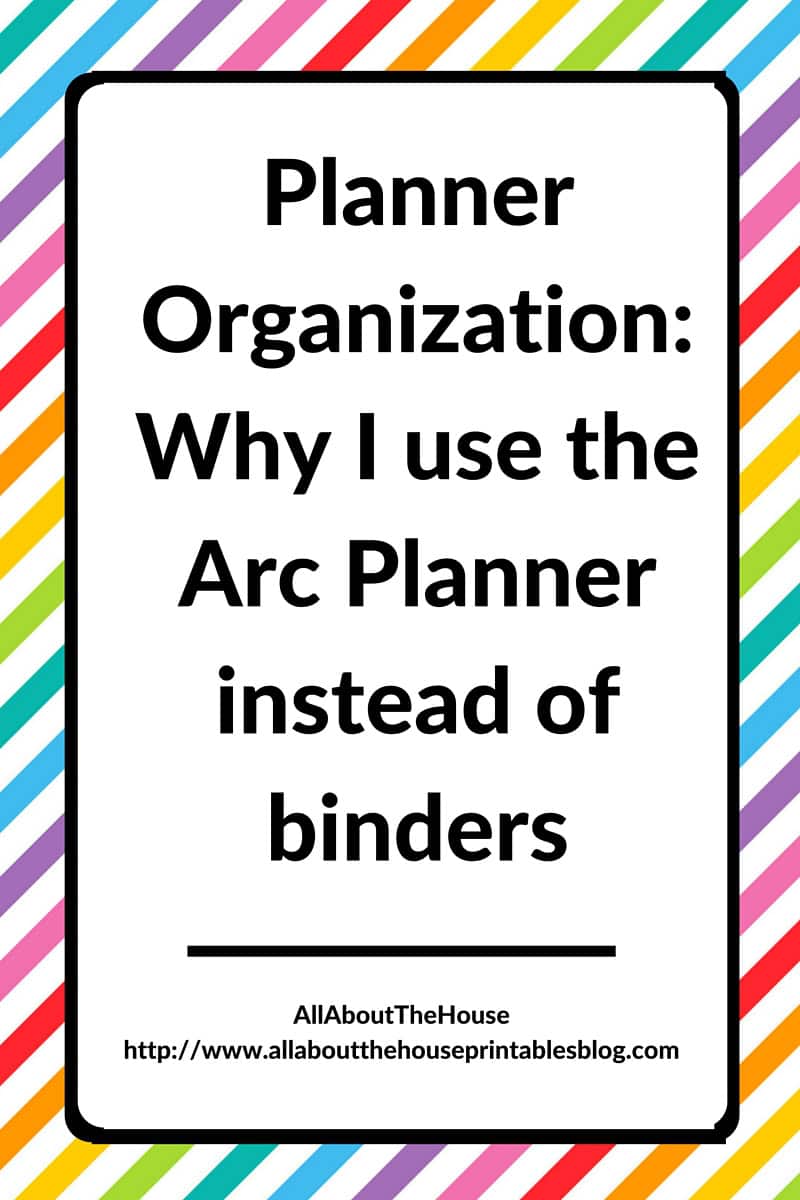 Planner Organization: Why I use the Arc Planner instead of binders ...