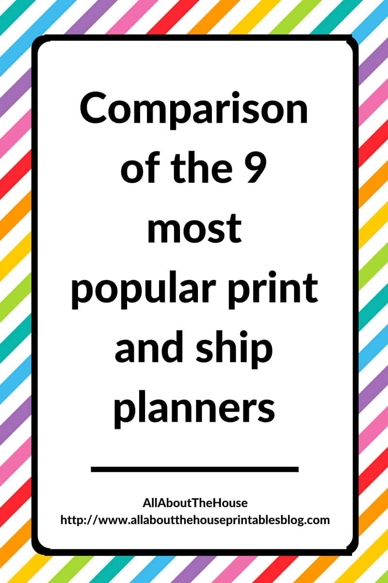 Comparison of the 9 most popular print and ship planners – All About ...
