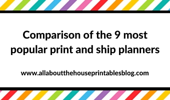 Comparison of the 9 most popular print and ship planners