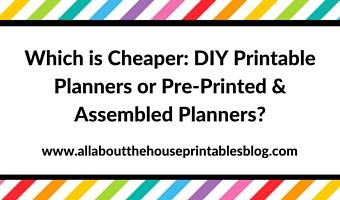 Which is Cheaper: DIY Printable Planners or Pre-Printed & Assembled Planners?