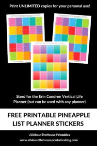 free printable planner stickers erin condren vertical life planner pineapple list rainbow organize simplified planner plum paper