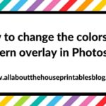 How to change the colors of a pattern overlay in Photoshop