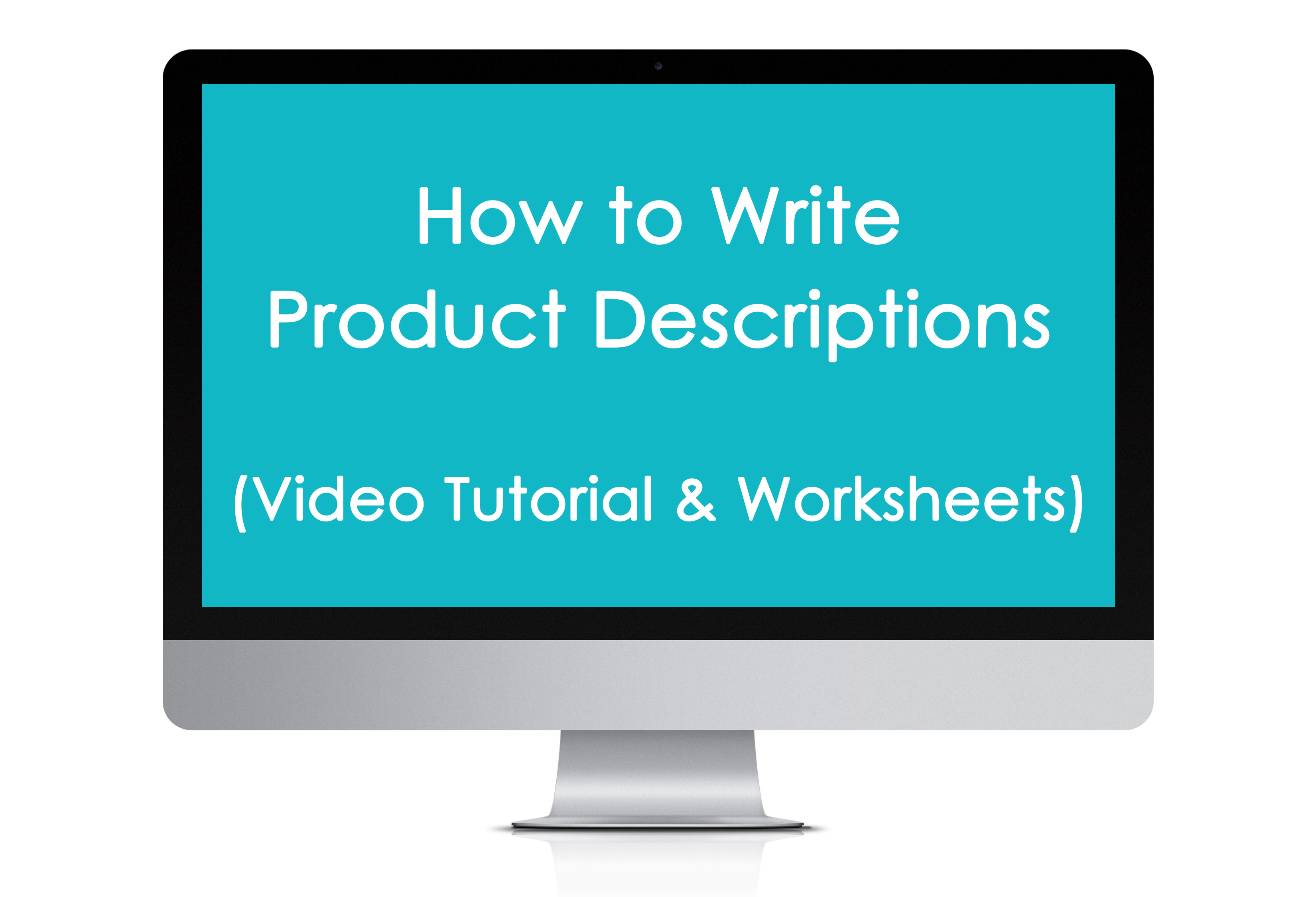 how to write product description ecourse copyrighting etsy listing online business marketing seo keyword worksheet printable