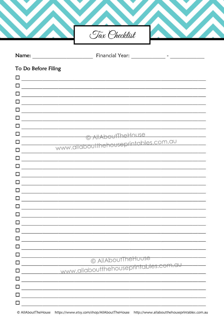 Preparing for filing taxes tax organization checklist tax deduction financial year business expense organize binder