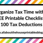 What Expenses Can I Claim? FREE Printable Checklist of 100 Tax Deductions