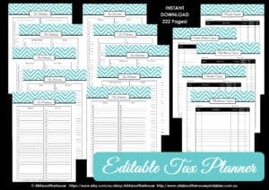 How to organize your taxes with a printable tax planner – All About ...
