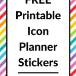FREE Printable Icon Planner Stickers