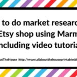 How to do market research for your Etsy shop or online business using Marmalead (review includes video tutorial)