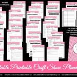 Printable Craft Show Planner for Handmade Markets and Trade Shows (Editable)