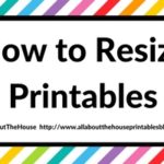 How to resize printables (how to print letter size onto half page, A5, Kikki K, Filofax, Erin Conden, Personal size or any other size you like!)