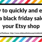 How to quickly & easily run a Black Friday sale for your Etsy shop