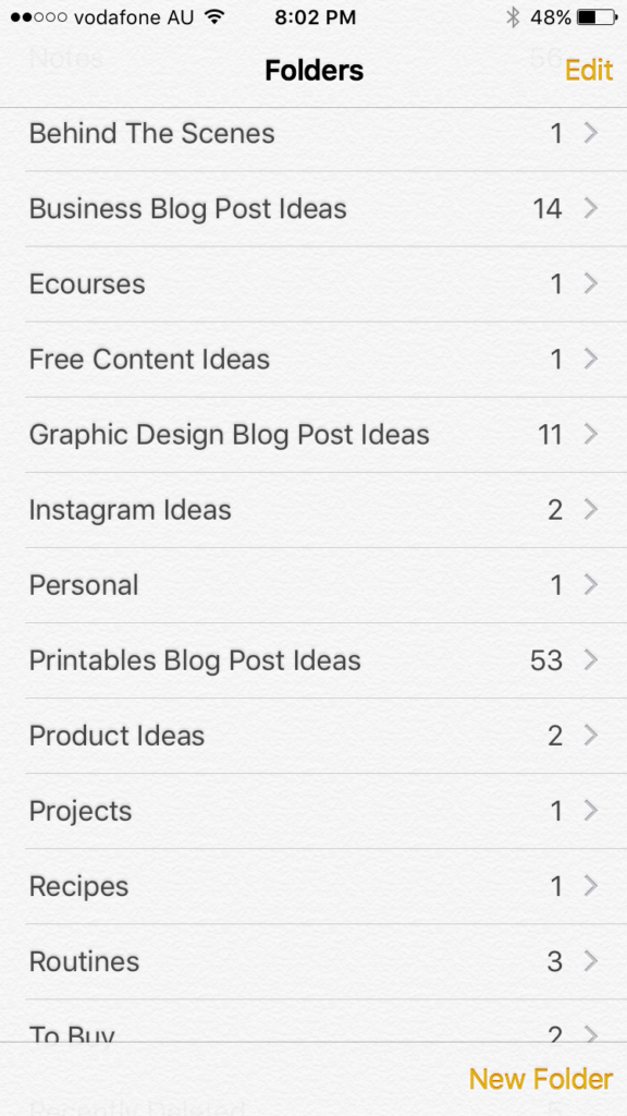 How to keep track of blog post ideas using your iPhone