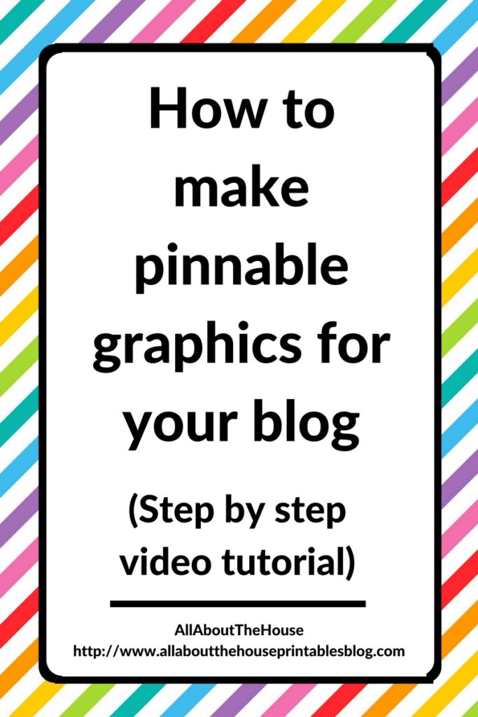 How to make pinnable graphics for your blog step be step video tutorial photoshop seo marketing blogging pinterest
