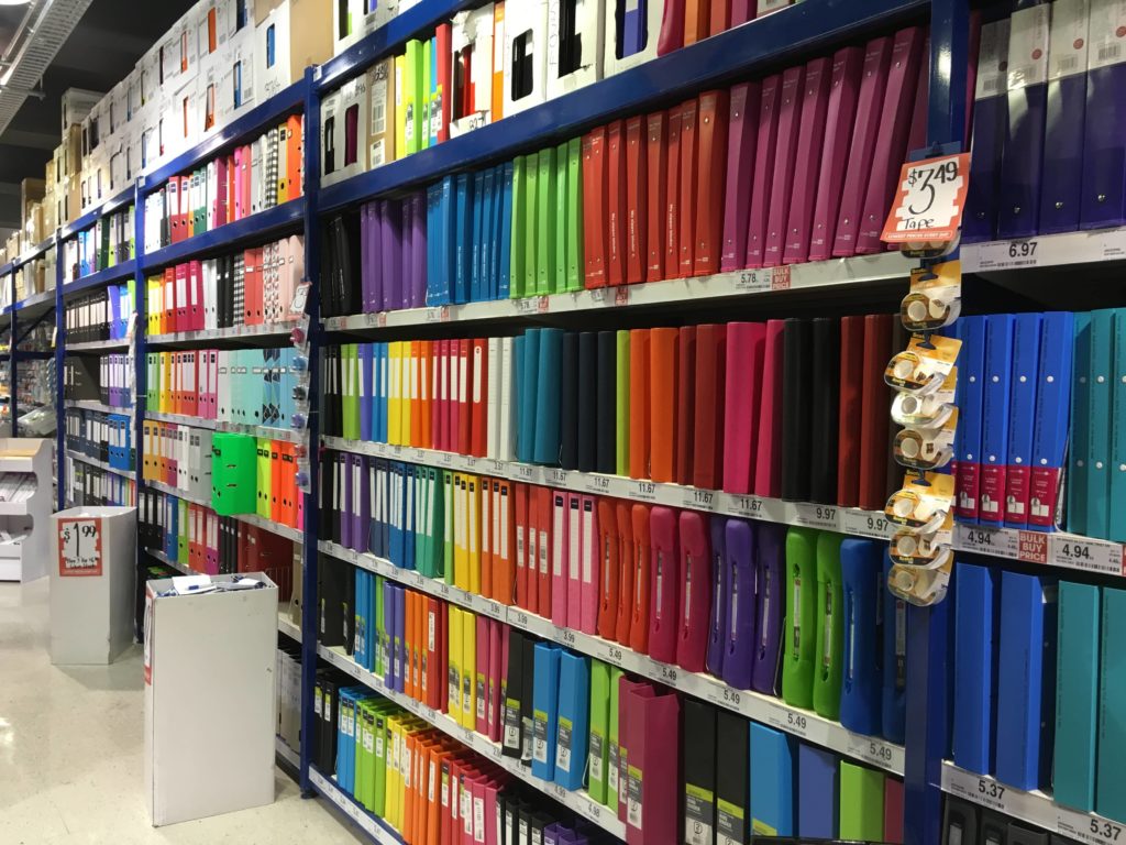 officeworks rainbow colored binders color coded planner accessories how to color code your planner-min