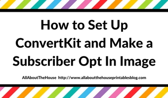 How to Set Up ConvertKit and Make a Subscriber Opt In Image step by step video tutorial email marketing for etsy sellers