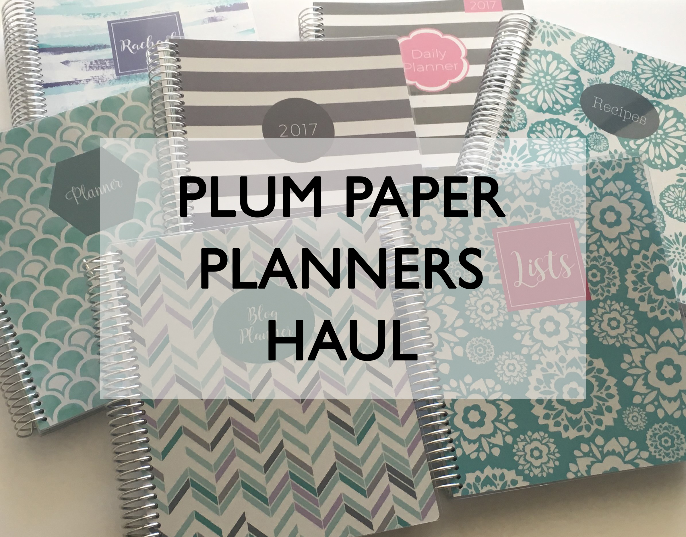 Plum Paper Planner Haul 2017 planner review weekly planner student planner daily custom personalised day planner list notebook blog journal