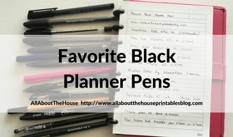 favorite black planner pens review best pen brands writing on stickers washi tape planner addict supplies