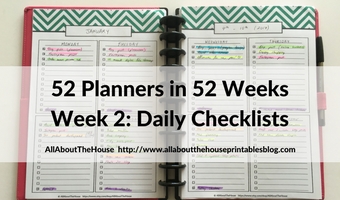free printable planner checklist editable pdf weekly planner how to plan your week diy planner challenge