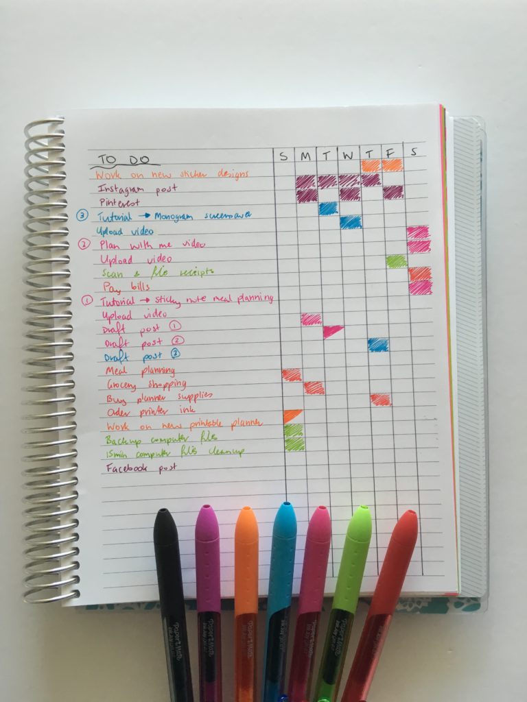 how to create a weekly routines tracker diy planner insert checklist how to color code your planner method