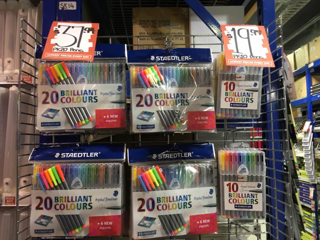 triplus fineliner rainbow pens best planner pens for color coding planner addict newbie 101 fine tip gel-min