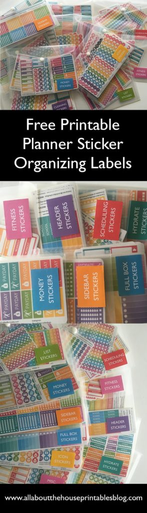 How to organize planner stickers using folders binder free sticker label rainbow planner supplies addict book