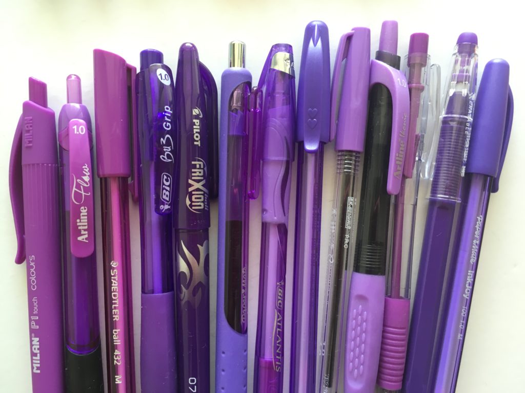 best pens for writing in planners inkjoy papermate gel cheap no bleed smudge see through erin condren fine tip medium plum paper review