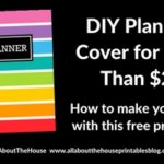 How to make a DIY Erin Condren Planner Cover for less than $2 (plus free printable cover)