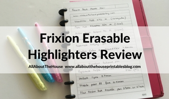 frixion erasable highlighters pilot favorite stationery planner supplies worth the cost school college study note exam tips