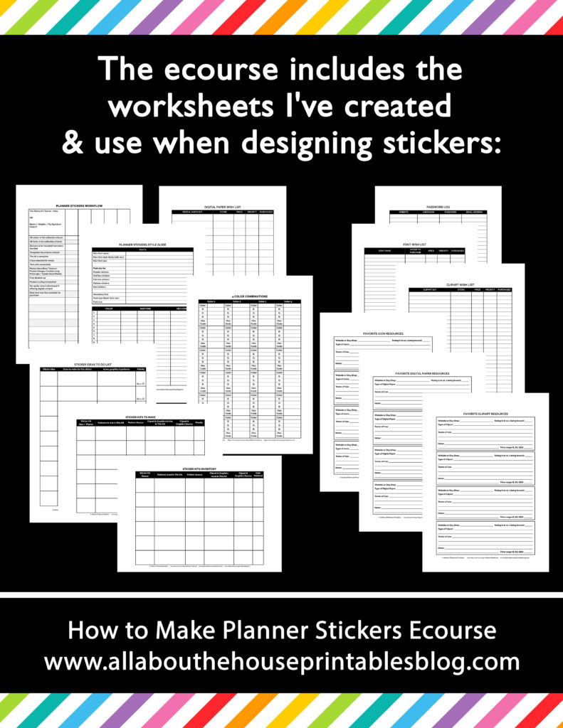 how to make planner stickers using free software photoshop not required printable kiss cut setting silhouette studio portrait cameo tutorial