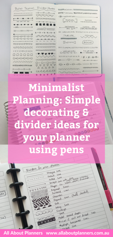 minimalist divider layout ideas bullet journal inspiration bujo spreads decorative doodles quick easy simple all about planners decorating