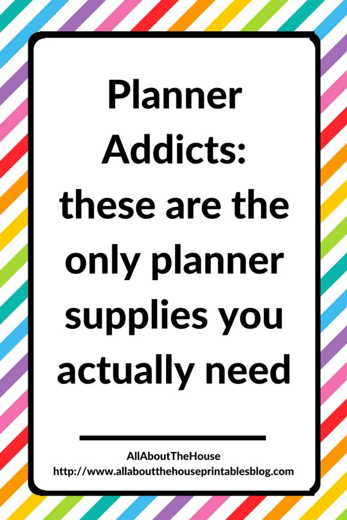 planner essentials the only planning supplies you need 101 planner newbie tools equipment needed to make planner stickers insert