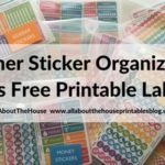 How to organize planner stickers using folders (plus free printable labels)
