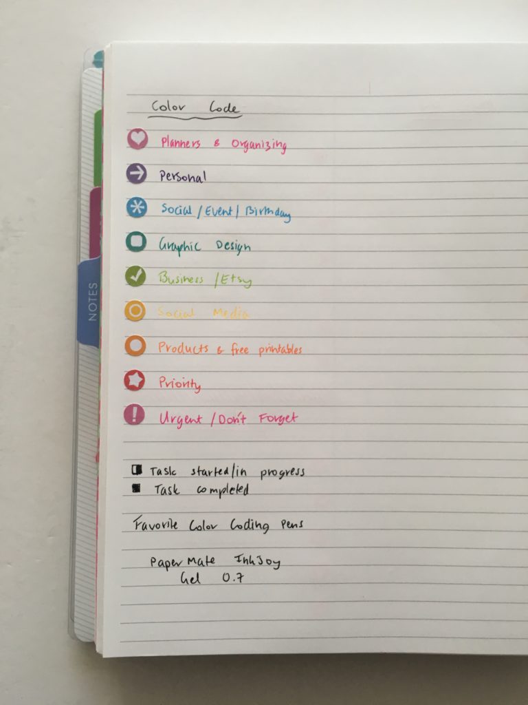 How to color code your planner should you choose categories efficiently plan your week time management productivity