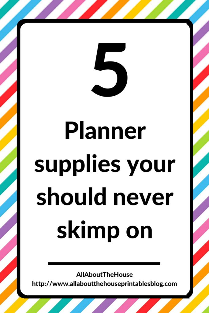 planner supplies you should never skimp on cheap review planning productive splurge worth the money cost productive pretty