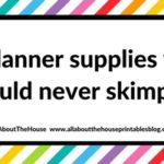 5 Planner supplies you should never skimp on